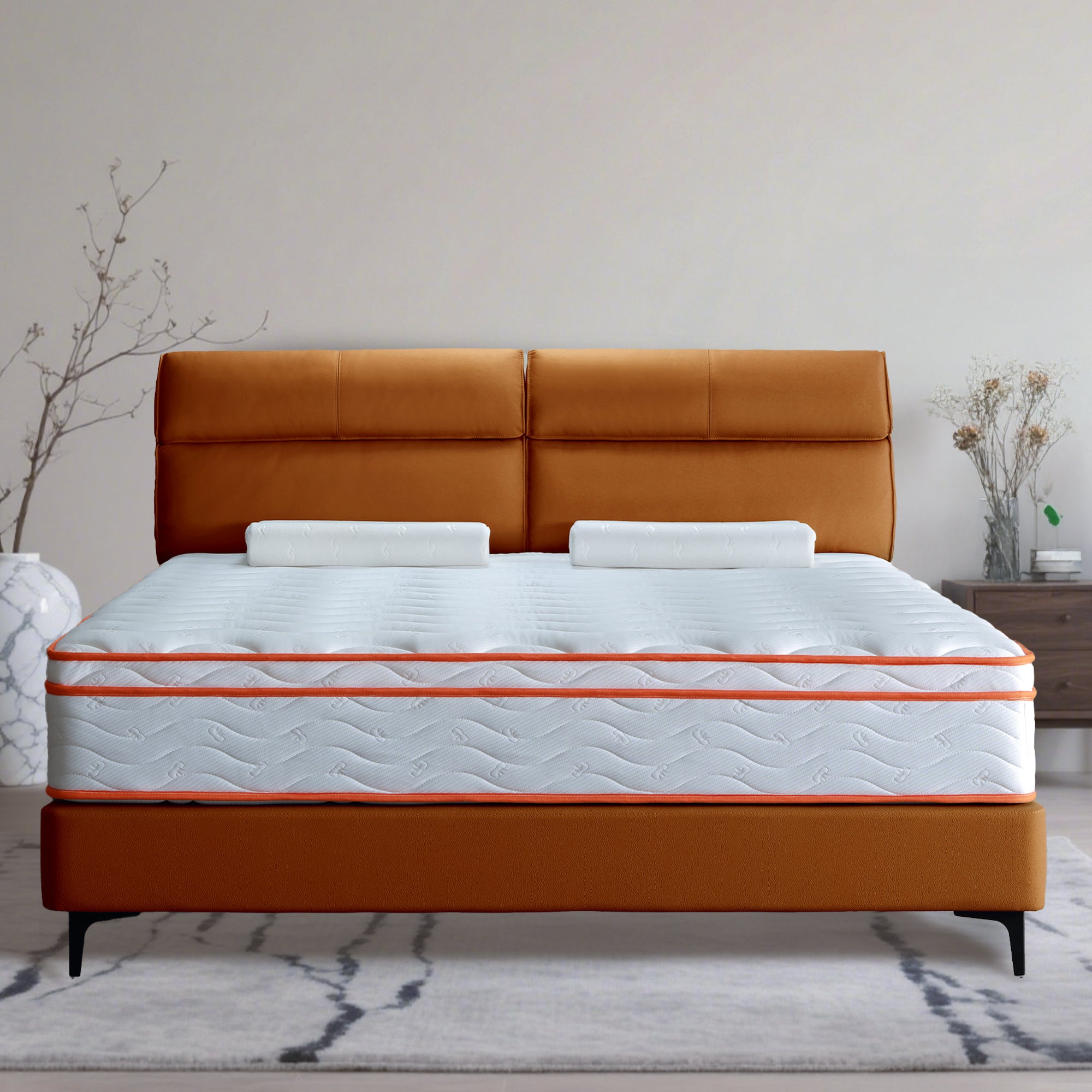 10 inch Hybrid Mattress in a Box,Individual Pocket coil, Medium Firm, Memory Foam Mattress with CertiPUR-US Certified Foam