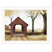 'Buck County Bridge' by Billy Jacobs, Ready to Hang Framed Print, White Frame