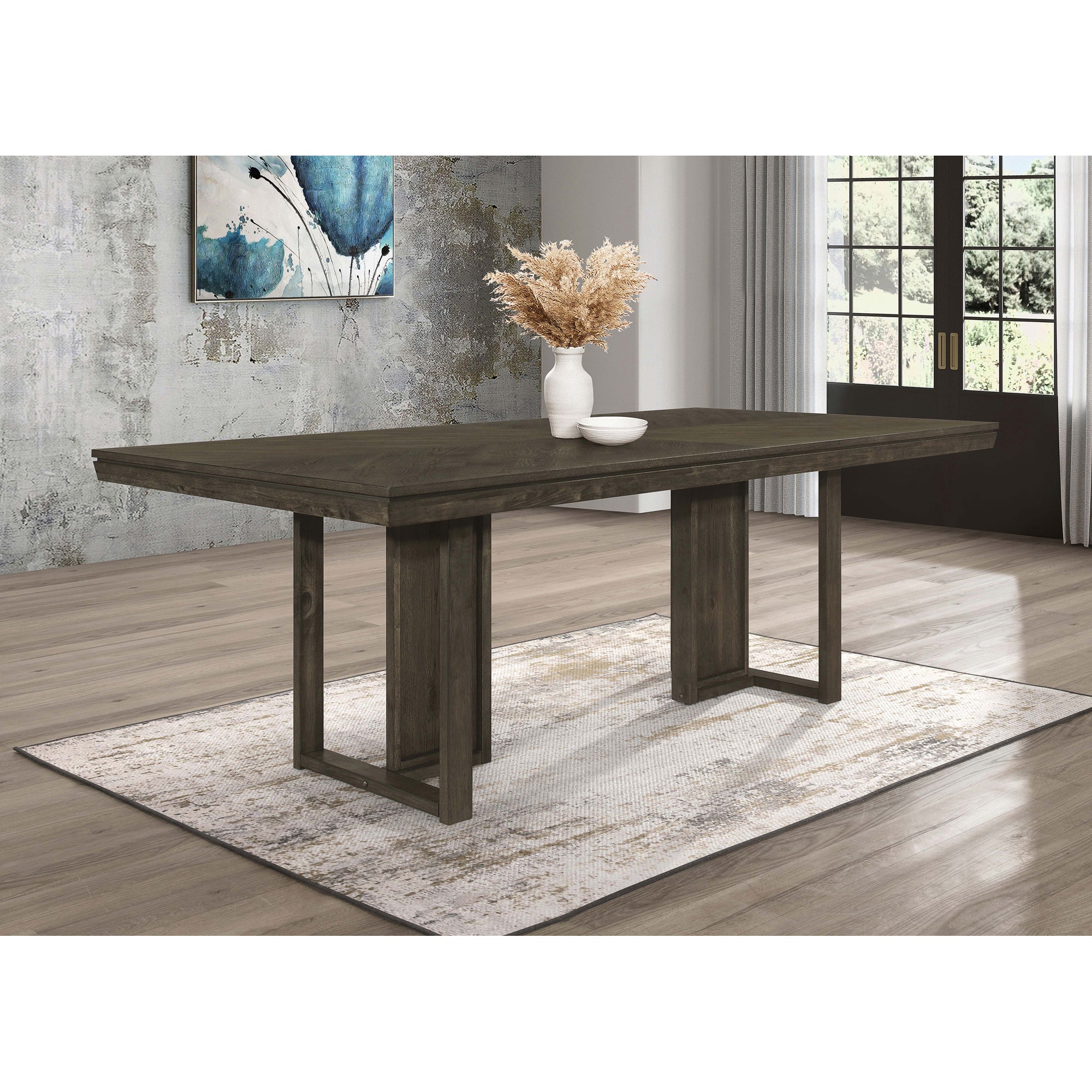 Glenmoor Dark Grey Rectangular Dining Table