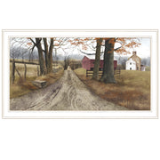 'The Road Home' By Billy Jacobs, Ready to Hang Framed Print, White Frame