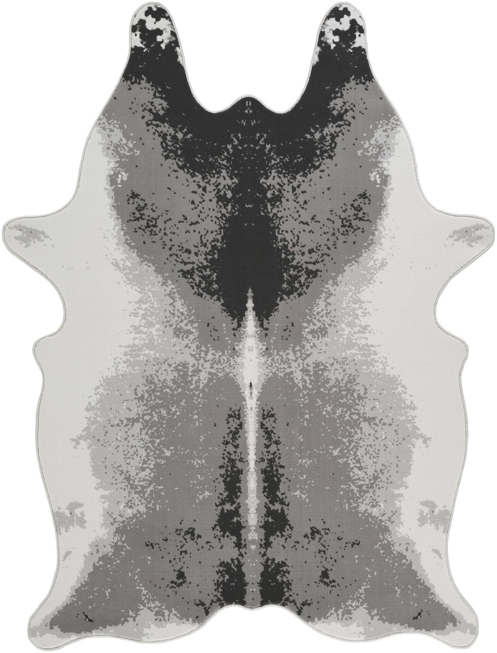 Hide GC_CHD1006 Gray 5 ft. x 7 ft. Area Rug