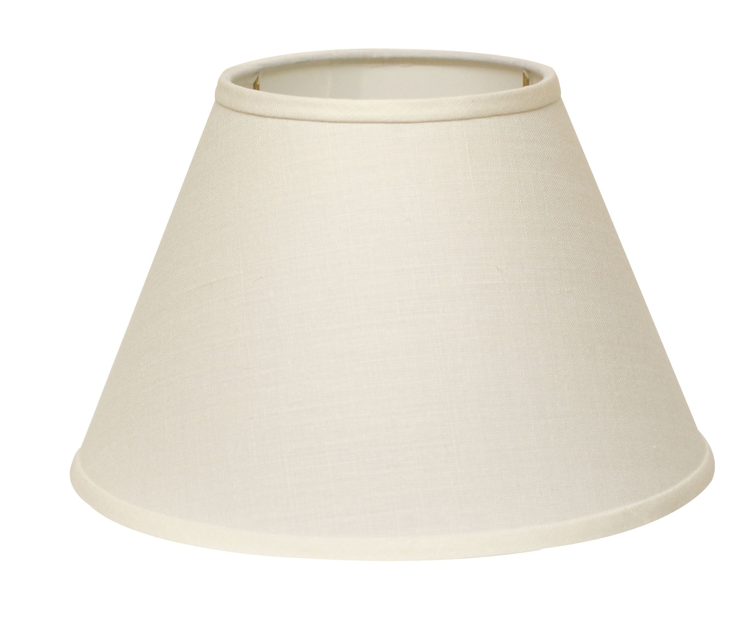 Slant Empire Hardback Lampshade with Washer Fitter, White