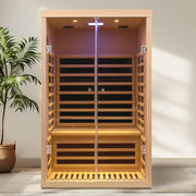 Two person hemlock sauna far-infrared sauna room