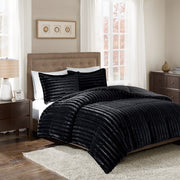 Full/Queen Faux Fur Comforter Mini Set