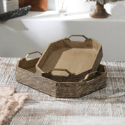 Chata Handmade Octagonal Mango Wood Decor & Serving Tray