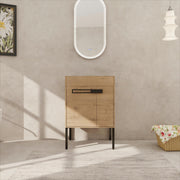 24 Inch Freestanding Bathroom Vanity or Floating is Optional Conversion.24*18-00324IMO-1(KD-Packing) - Only Includes Vanity, Excluding Sink