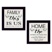 'Family' 2-Piece Vignette by Cindy Jacobs, Black Frame