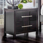 Transitional 1pc Nightstand Espresso English Dovetail Drawer Construction Bedside Table Bedroom