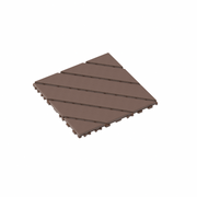 Plastic Interlocking Deck Tiles,44 Pack Patio Deck Tiles,12'x12' Square Waterproof Outdoor All Weather Use, Patio Decking Tiles for Poolside Balcony Backyard, Brown