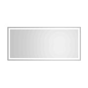 96 x 48 Inch LED Bathroom Mirror with Aluminum Frame, Wall Mounted Vanity Mirror, Anti-Fog, Memory, 3 Colors, Stepless Dimmable