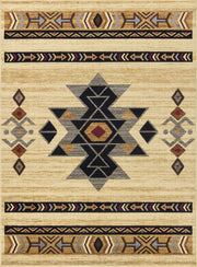 Tribes GC_YLS4006 Cream 7 ft. 10 in. x 10 ft. 3 in. Southwest Area Rug