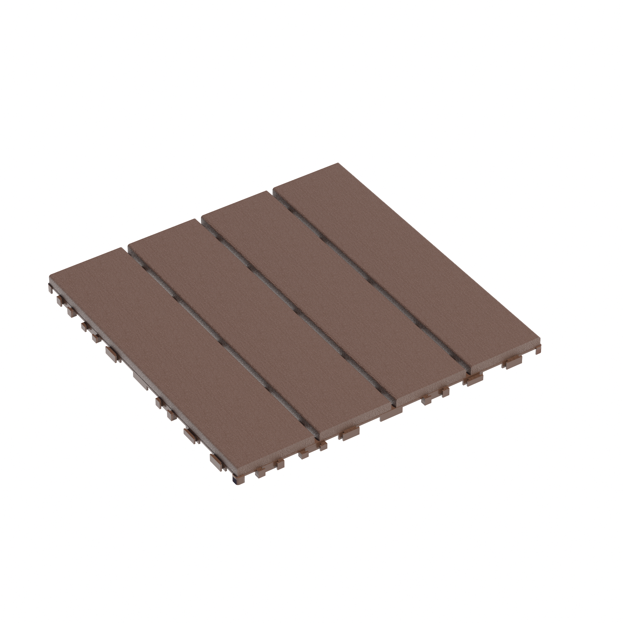 Plastic Interlocking Deck Tiles,44 Pack Patio Deck Tiles,12'x12' Square Waterproof Outdoor All Weather Use, Patio Decking Tiles for Poolside Balcony Backyard, Brown