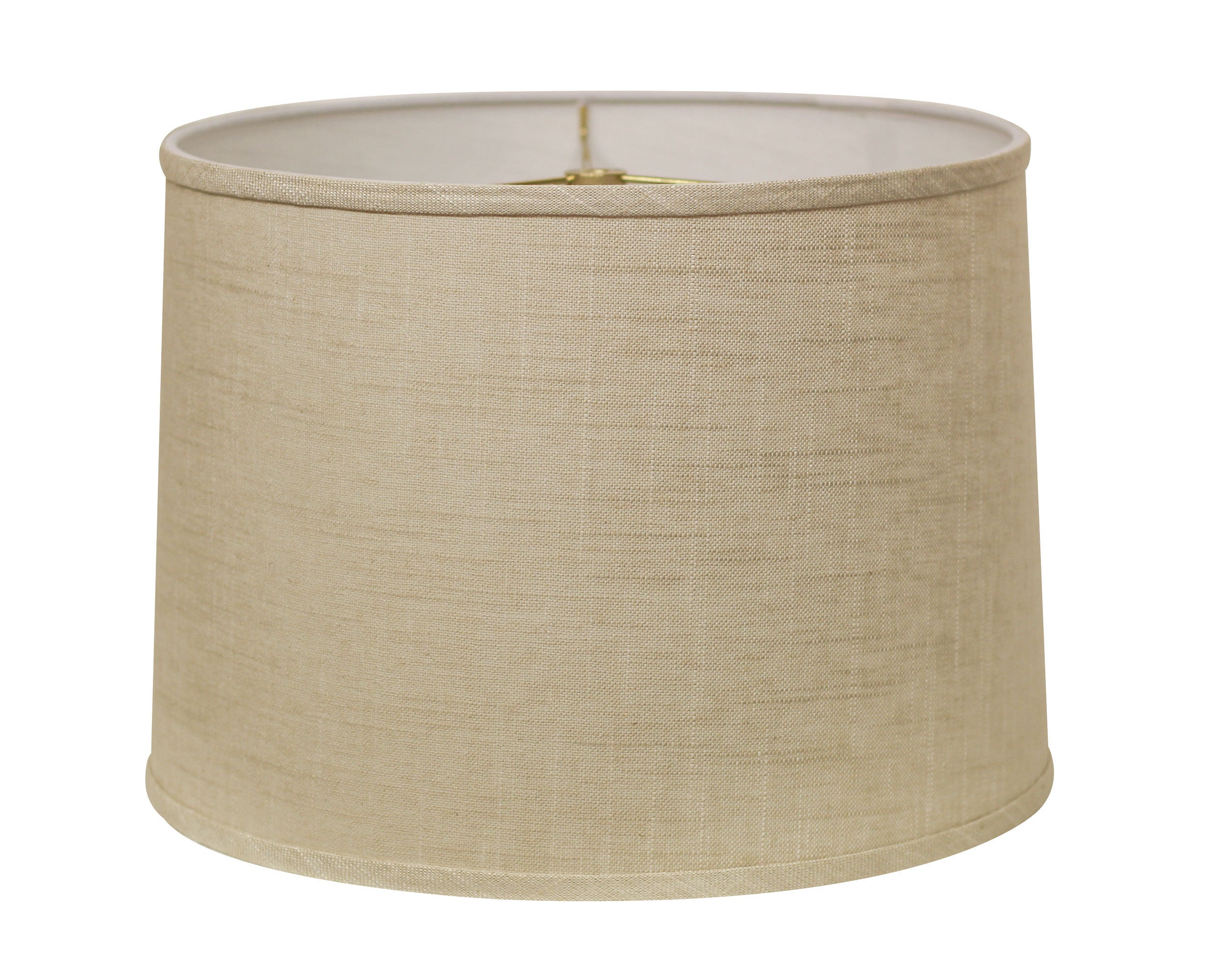 Slant Retro Drum Hardback Lampshade with Washer Fitter, Stonewash