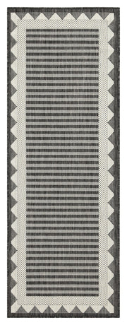 Sunshine GC_HAR2014 Anthracite 2 ft. 7 in. x 7 ft. 3 in. Indoor/Outdoor Area Rug