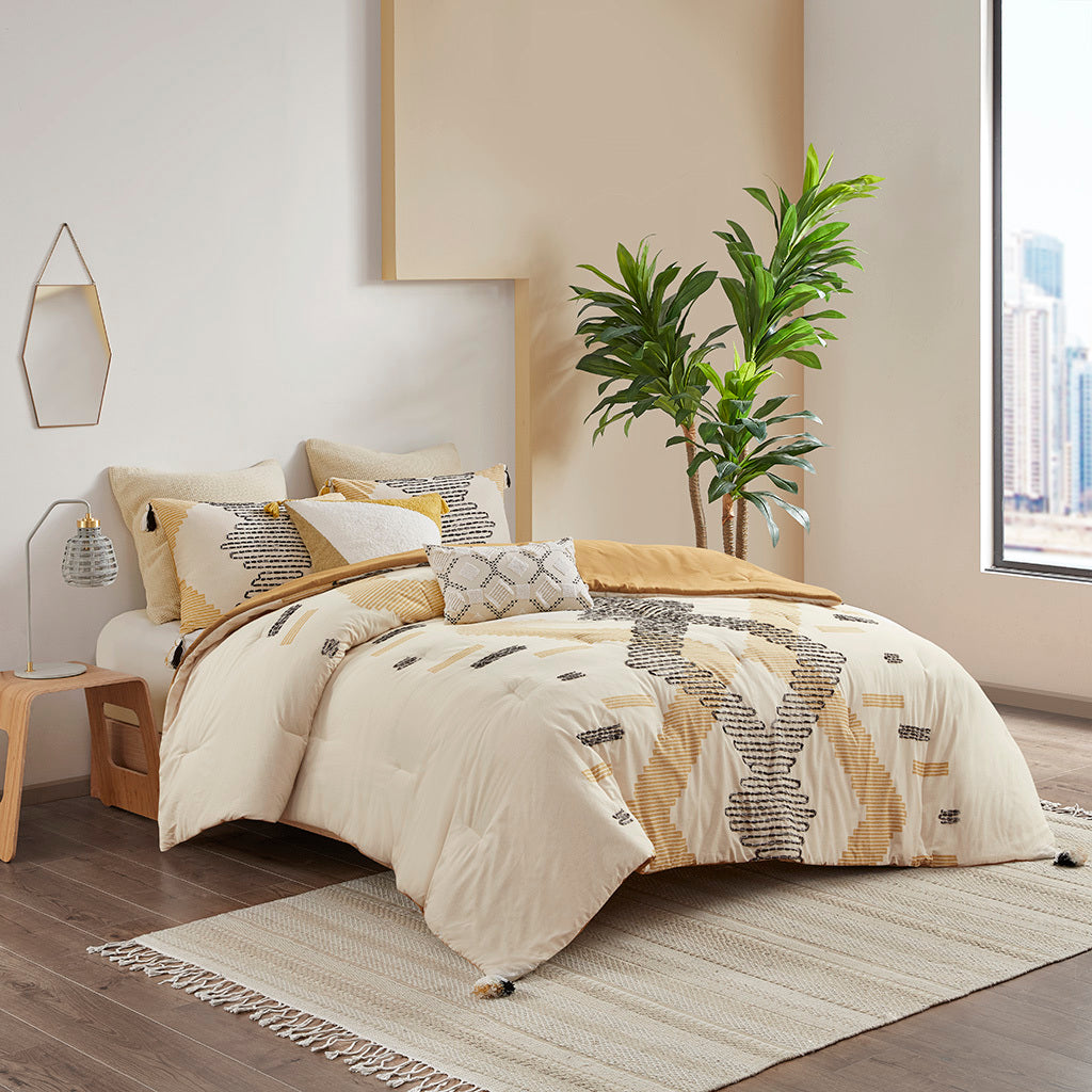 Full/Queen 3 Piece Cotton Comforter Set