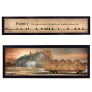 'Together Blessed We Have It All' 2-Piece Vignette by Lori Deiter, Black Frame