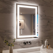24x36 Inch Frameless LED Bathroom Mirror,Smart Mirror