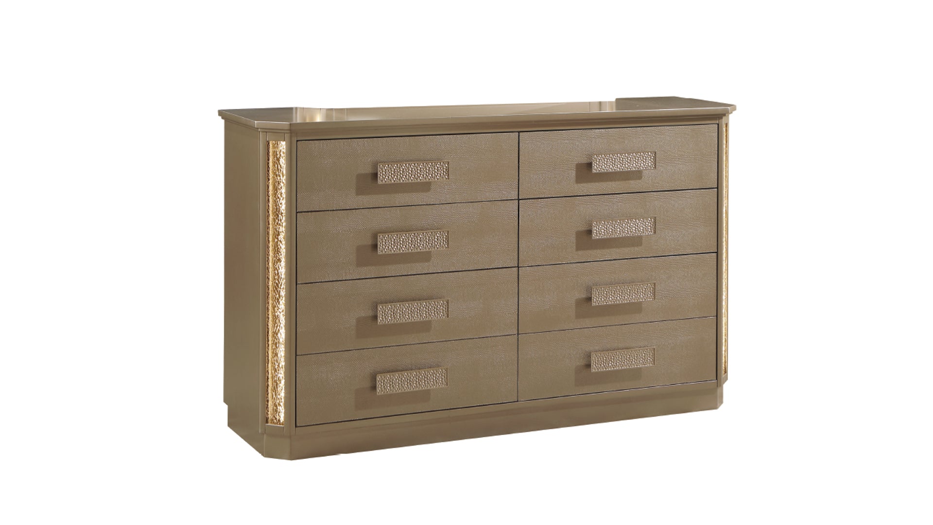 Medusa Dresser Made with Wood in Gold Finish(INCLUDES DRESSER ONLY)  same as B009139109 (CA inventory)