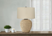 Lighting, 25'h, Table Lamp, Rattan, Beige Shade, Transitional