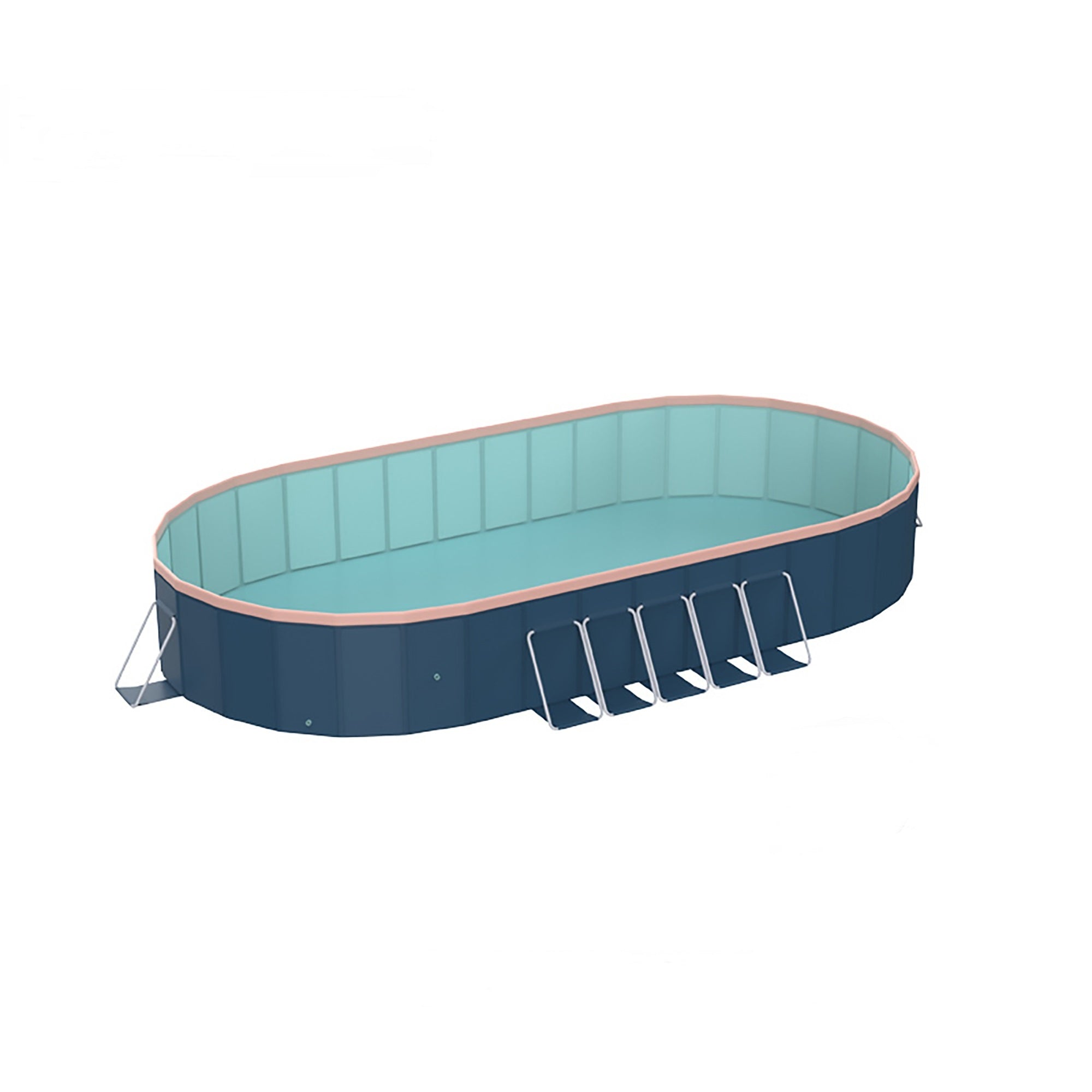 3.65m  PVC folding pool (not inflatable) bathes and cools in summer, suitable for outdoor patio beach garden