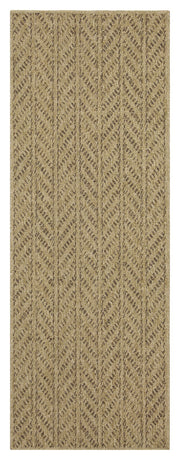 Earth GC_NTL1013 Jute/Mocha 2 ft. 7 in. x 7 ft. 3 in. Indoor/Outdoor Area Rug