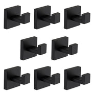 8 Pack Wall-Mounted Stainless Steel Bathroom Towel Hooks/Coat Hooks for Bathroom, Bedroom, Kitchen
