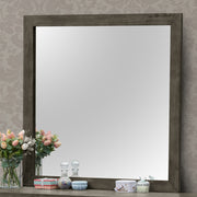 Chic Transitional Gray Wall Mirror