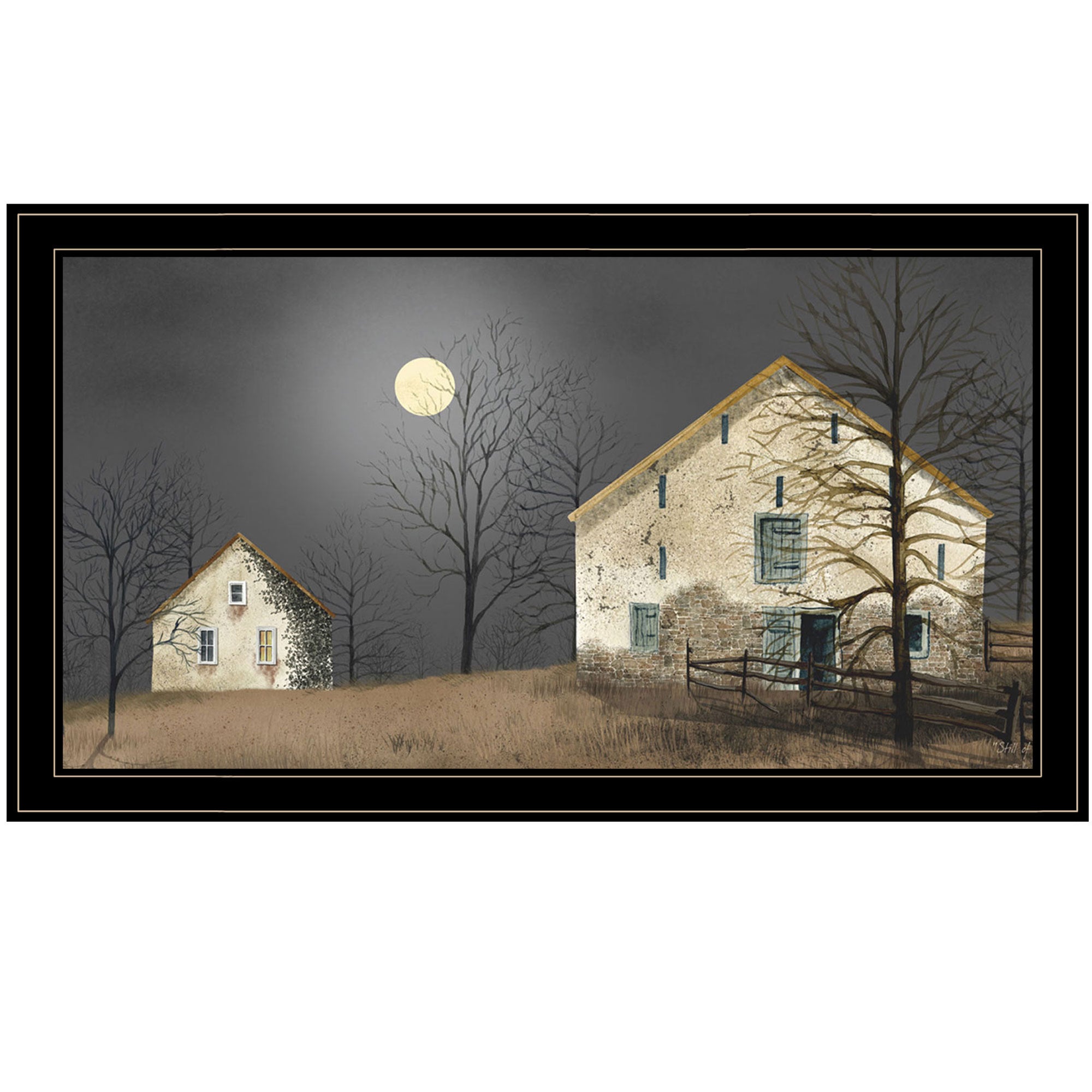 'Still of the Night' By Billy Jacobs, Ready to Hang Framed Print, Black Frame