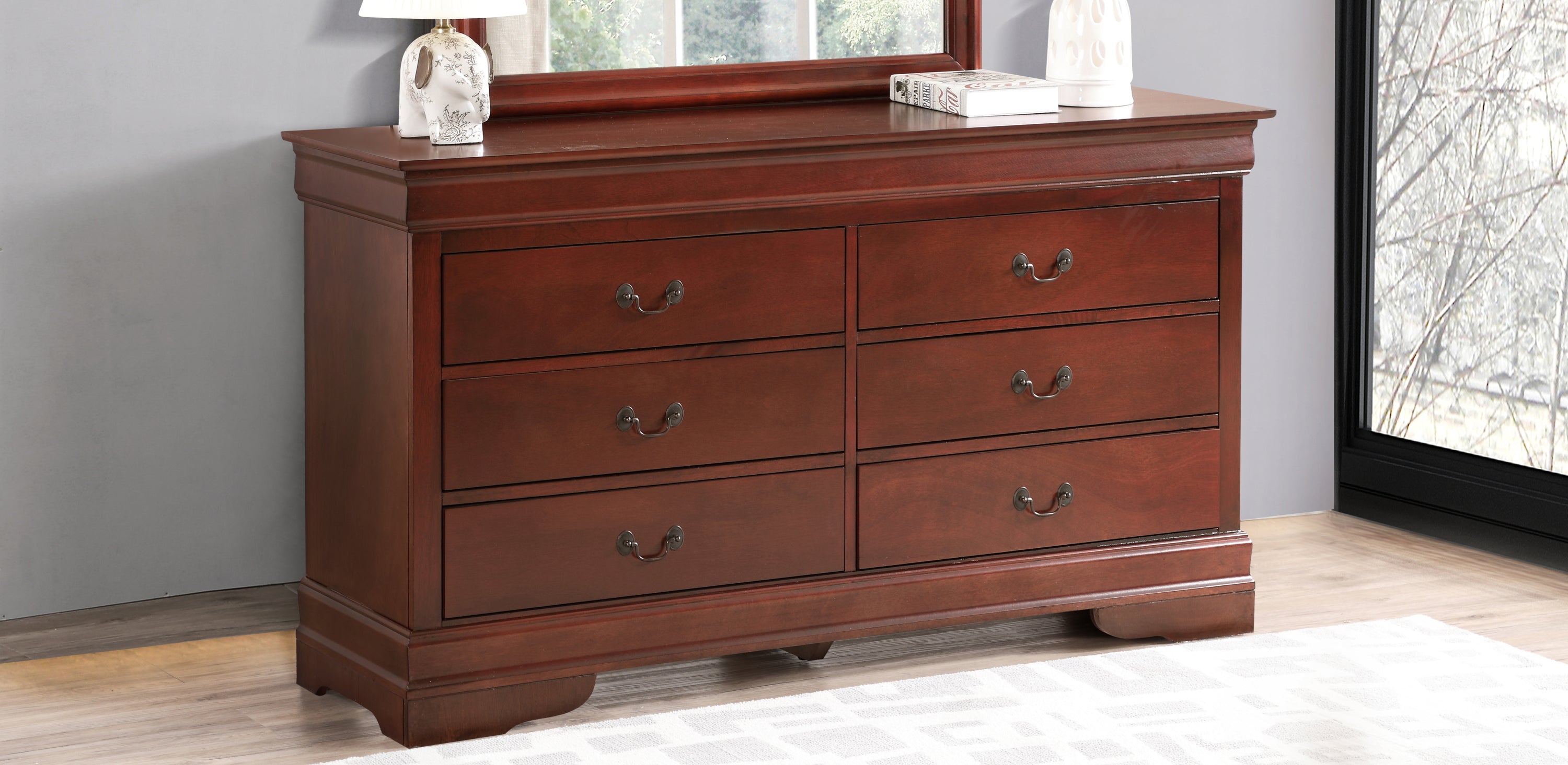 Louis Phillipe G3100-D Dresser , Cherry
