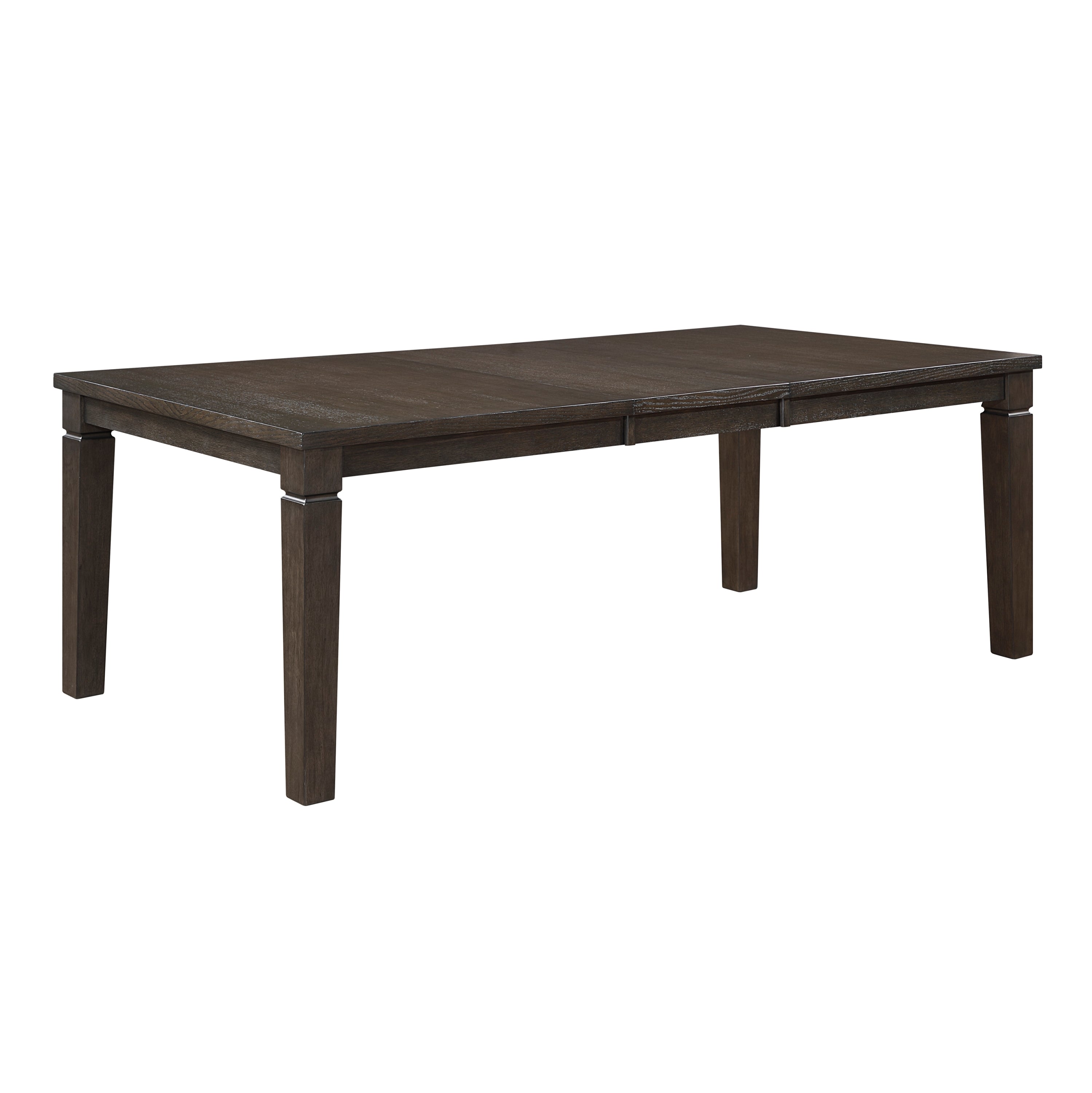 Classic Dark Espresso Finish Dining Table with Removable Leaf Rectangle Wooden Dining Furniture 1pc