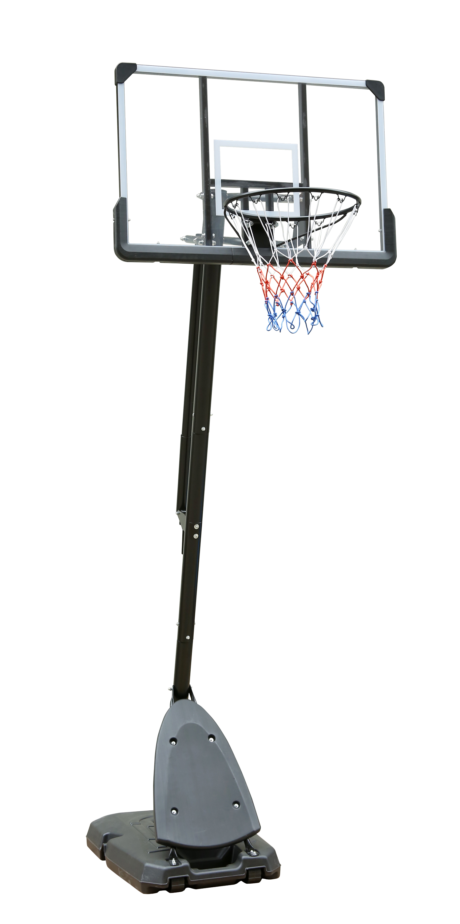 Height Adjustable Basketball Hoop, 7.5 to 10ft Adjustable Basketball Stand with 44 Inch Backboard, Portable Basketball Goal System with Stable Base and Wheels, Use for Outdoor