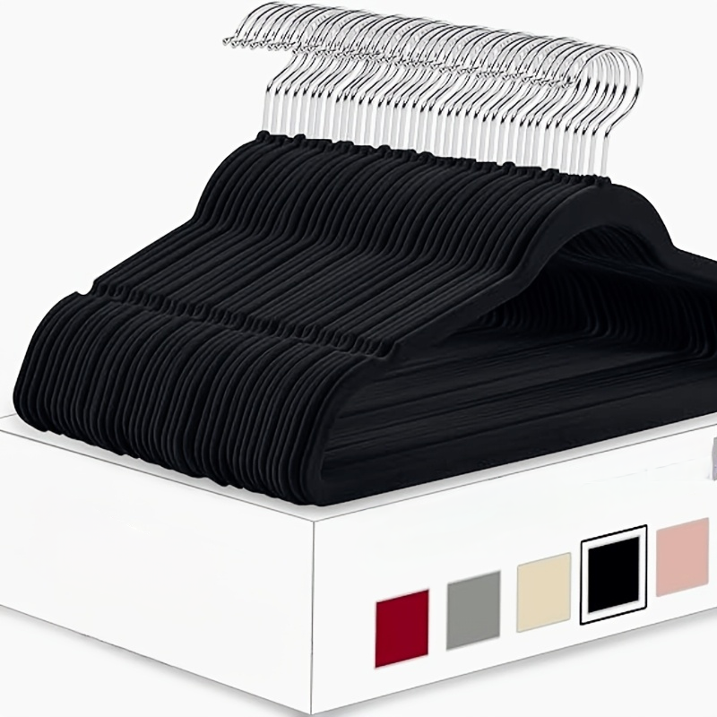 Black Velvet hanger, 50pack