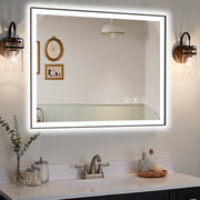 40x32 Inch Frameless LED Bathroom Mirror,Smart Mirror