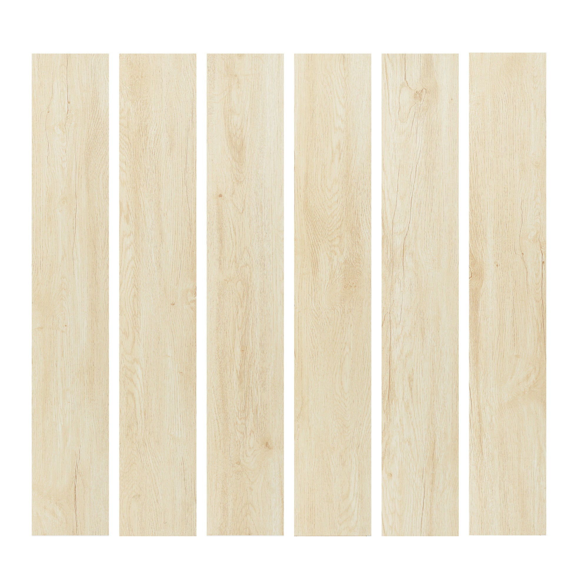 30PCS 12 MIL 6 in. x 36 in. 1.8mm Light Wood Peel and Stick Vinyl Flooring, UV Flooring Tile, Water Resistant (45 sq. ft./box)