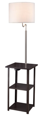 58' Squared Sofa Side Shelves Table Lamp w/ Power Station (1.14/14.96)