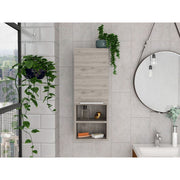 Light Grey 2-Shelf Bathroom Cabinet