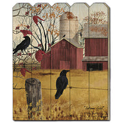 'Autumn Gold' by Billy Jacobs, Printed Wall Art on a Wood Picket Fence