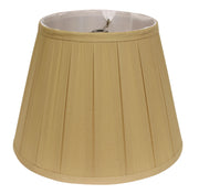 Slant English Box Pleat Softback Lampshade with Washer Fitter, Honey