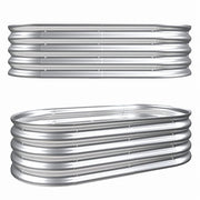 Galvanized Raised Garden Bed Kit for Vegetables, Flowers & Herbs, Rust-Resistant, Easy Assembly