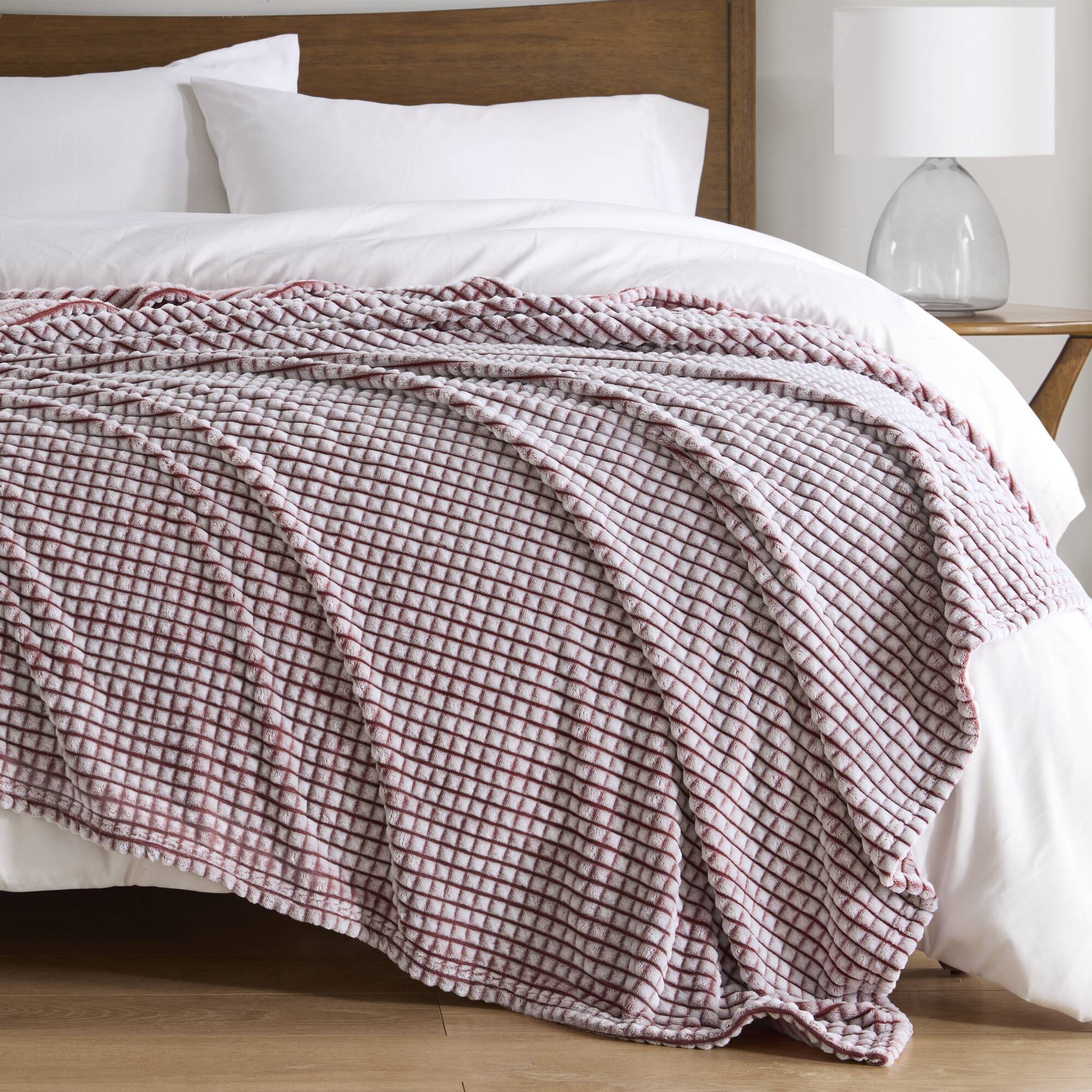 Carved Plush Blanket Twin
