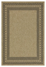Earth GC_NTL1006 Jute/Black 5 ft. 3 in. x 7 ft. 3 in. Indoor/Outdoor Area Rug