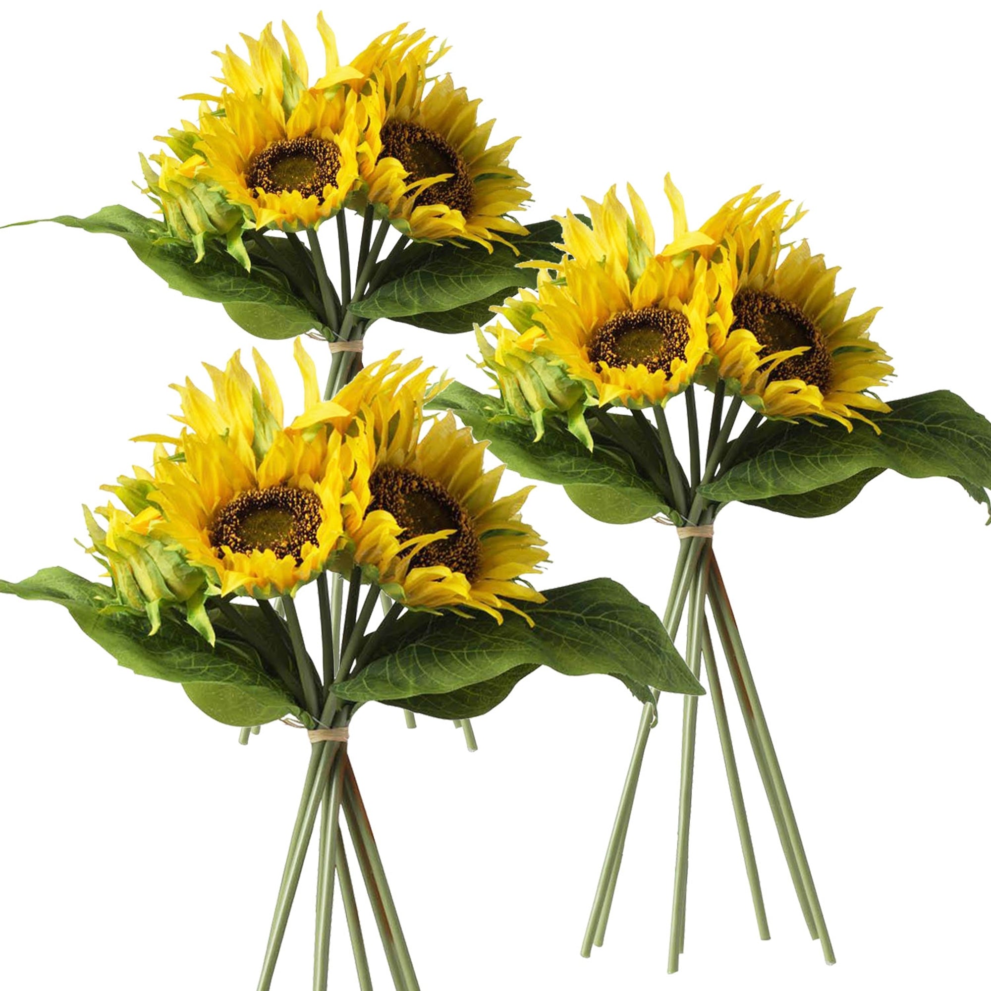 Set of 3, 14x14x15' Sunflower Bundle X7