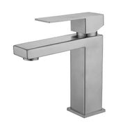 Single Handle Bathroom Faucet Lavatory Faucet Stainless Steel Single Hole-T20, Brushed Nickel