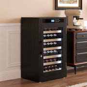 LED Touch Screen Display Constant Temperature Black Grape Wine Cooler