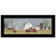 'Spring On The Farm' by Billy Jacobs, Ready to Hang Framed Print, Black Frame