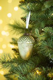 2.8x2.8x4.3' Tear Drop Ornament, Glass Decorative Hanging Christmas Tree Ornaments for Holiday Party Decorations, Set of 12