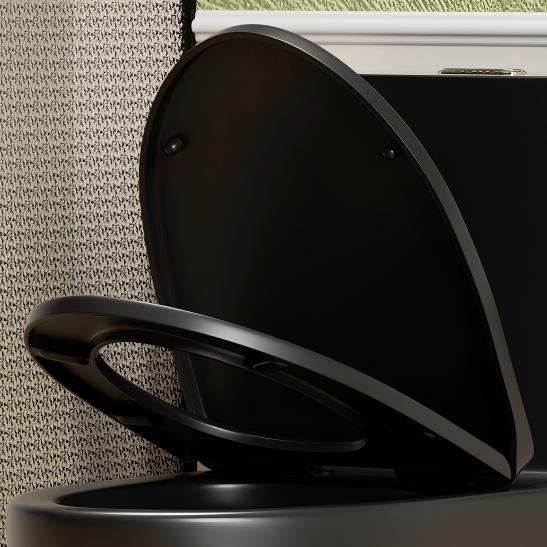 Only Toilet Seat Cover, Matte Black SSC-MB-001.