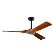 52' Ceiling Fan with Remote Control No Lights,Modern Reversible DC Motor Indoor 3 Blades Ceiling Fans for Patio Bedroom Living Room