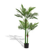 6FT Artificial Plant – Realistic Faux Indoor Potted Tree Lush Green Leaves, High-End Decorative Simulation for Home, Office, Bedroom or Hotel Decoration, 1pc/Set