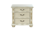 Lyon G07103-N Nightstand , Silver Champagne